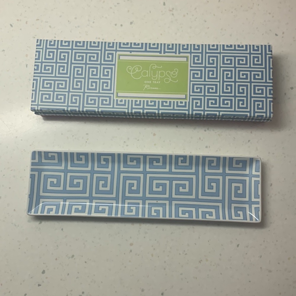Rosanna Porcelain Calypso Long Tray 13” X3.75”